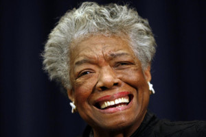 Maya Angelou smiling in Washington, Nov. 21, 2008.  Photo by Gerald Herbert/AP